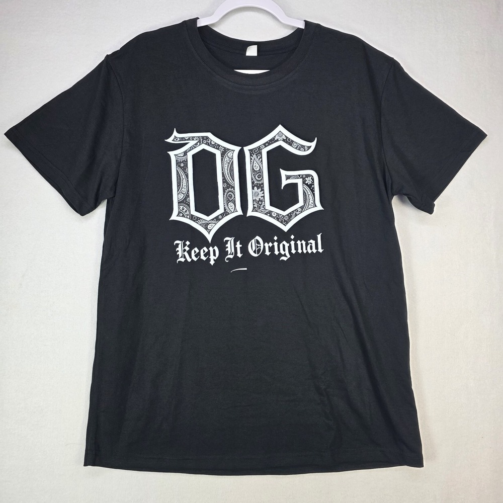 Original Gangster‎ T-shirt OG Urban Streetwear Men's Tee Black New